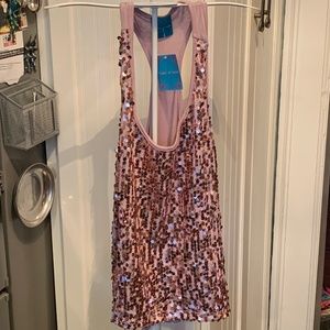 Color of‎ Love sequin racerback tank. NWT. Retail 23